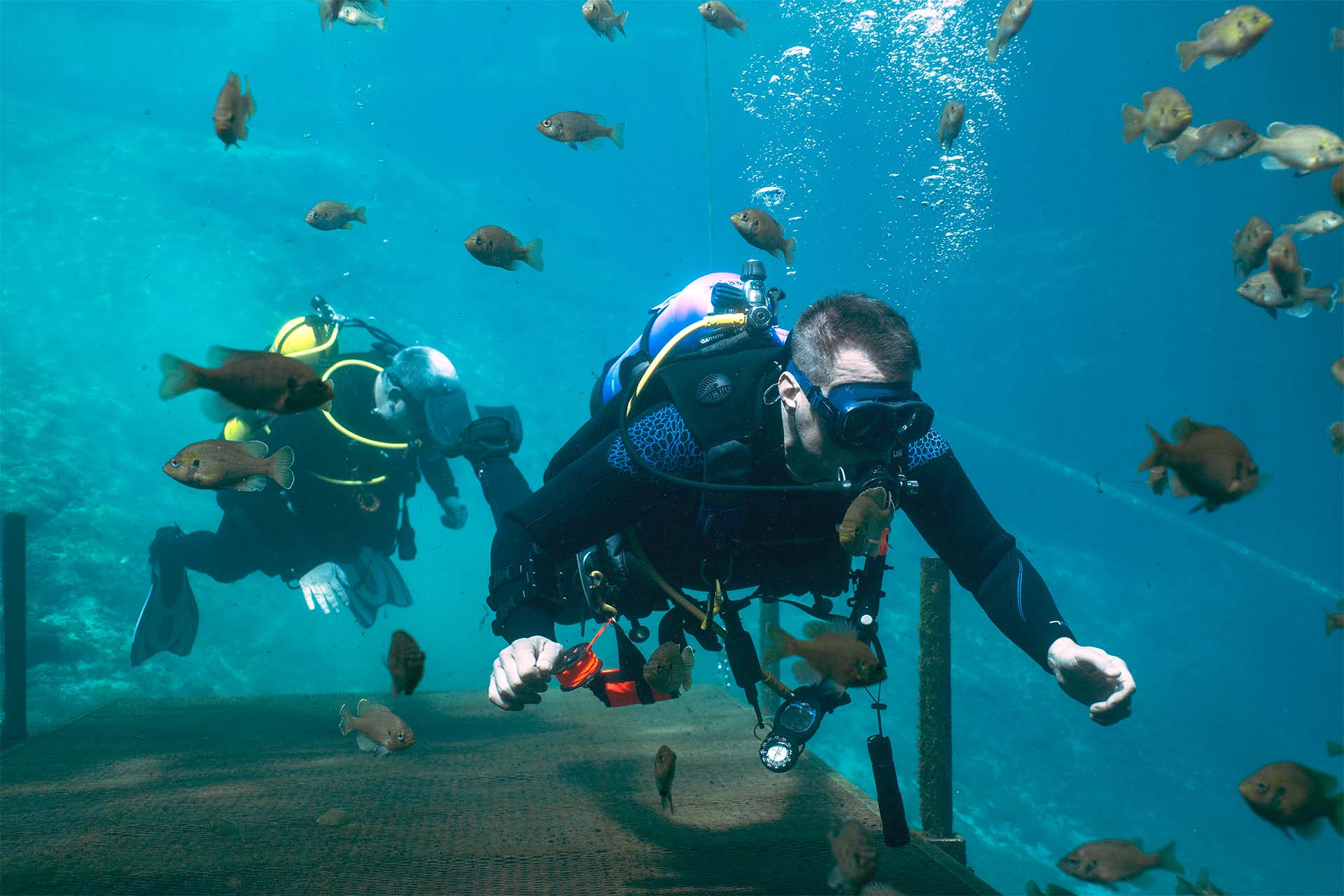 Advanced Open Water student during a training dive with Columbus Scuba Ohio