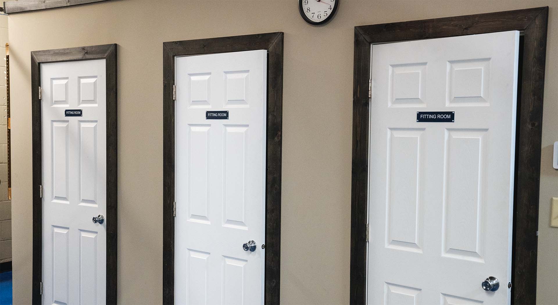 Columbus Scuba fitting rooms for trying gear before purchasing